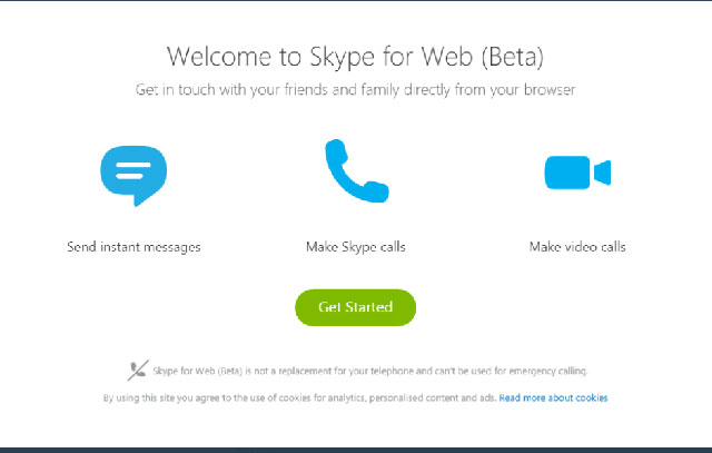 skype for web launches