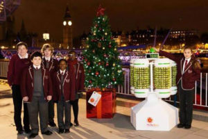 worlds first sprout powered battery just lit up a christmas tree