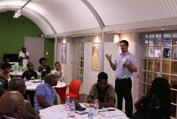 aaron thornton shares business advice at rosa parks library